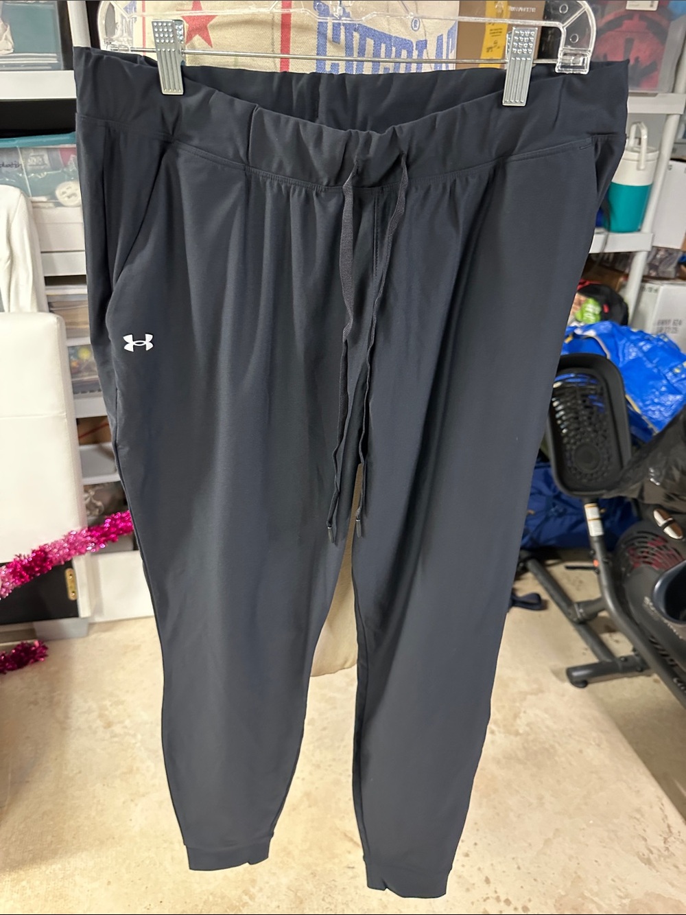 Under Armour Black Women's Jogger Pants with Drawstring Waist
